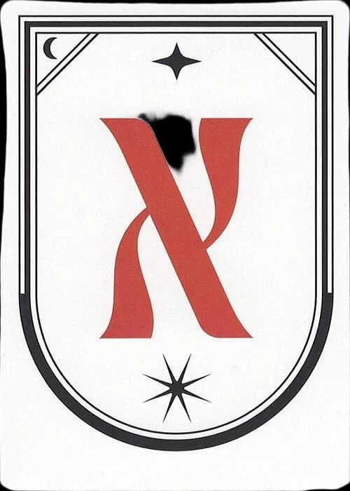 Letter Card - X