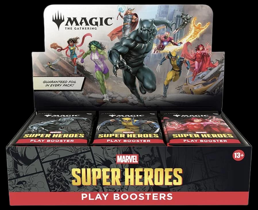Marvel Super Heroes - Play Booster Display