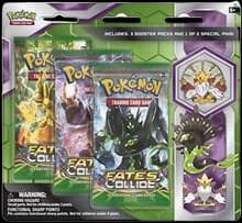 Fates Collide Three Pack Pin Blisters [Mega Alakazam]