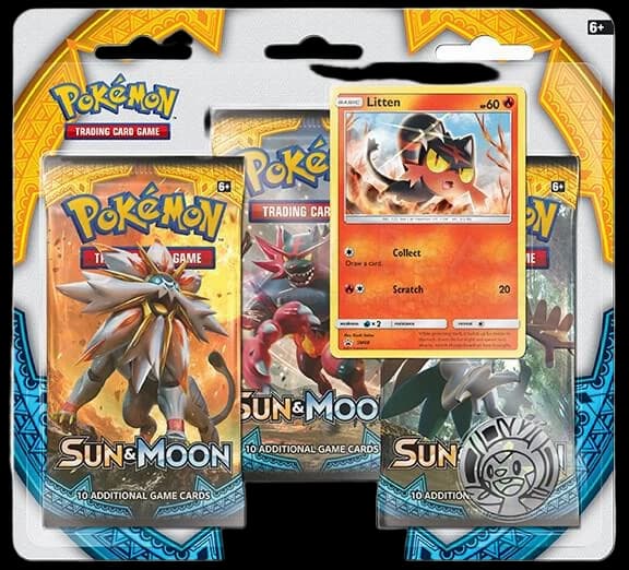 Sun & Moon Base Set 3 Pack Blister [Litten]