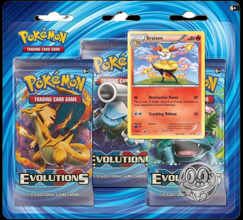 XY - Evolutions 3 Pack Blister [Braixen]
