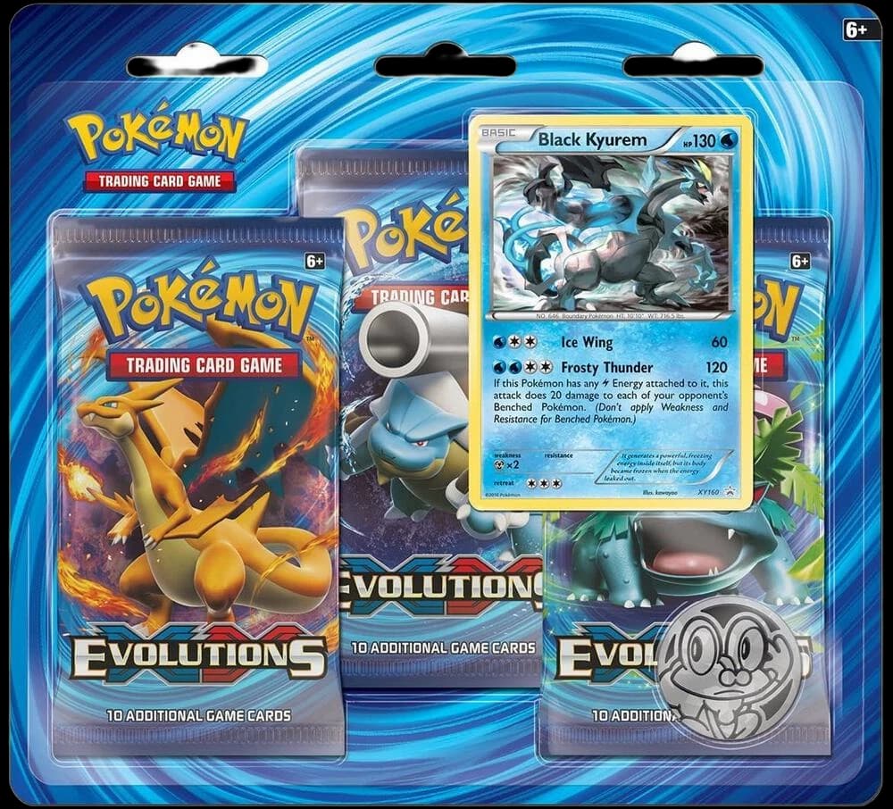 XY - Evolutions 3 Pack Blister [Black Kyurem]