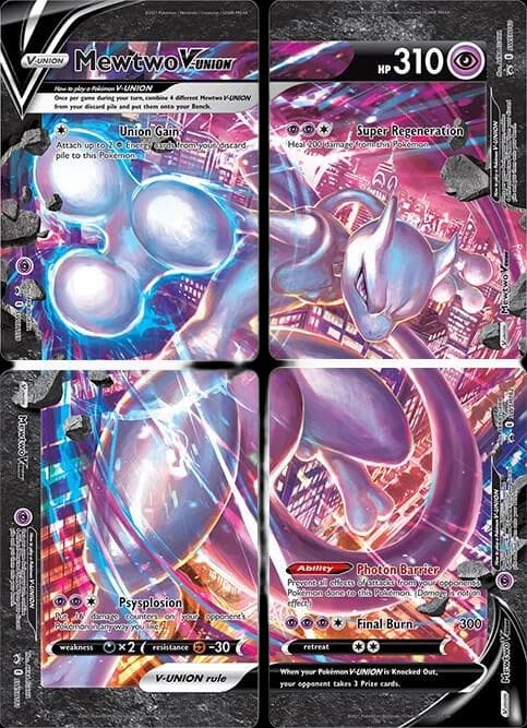 Mewtwo V-UNION [Set of 4]