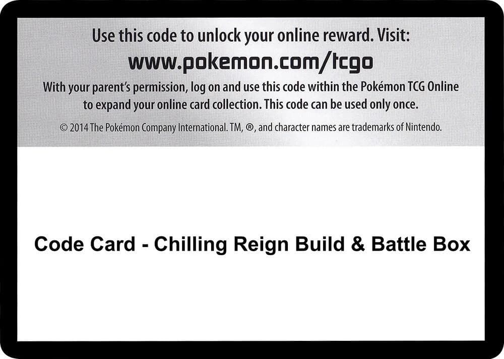Code Card - Chilling Reign Build & Battle Box