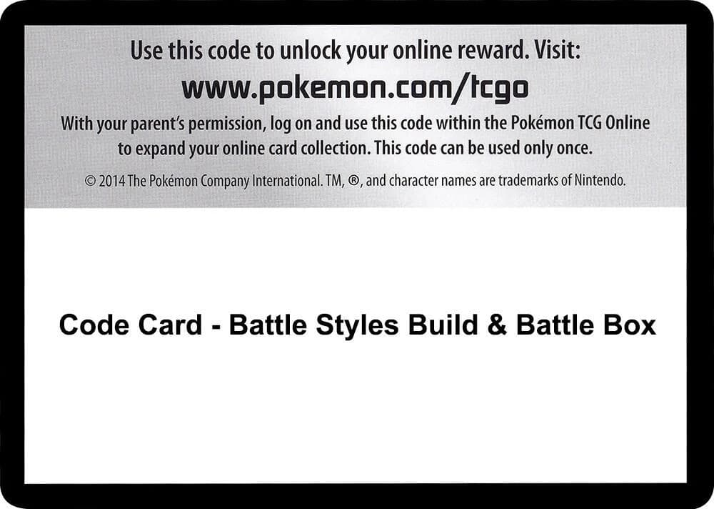 Code Card - Battle Styles Build & Battle Box