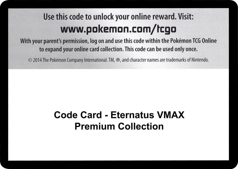 Code Card - Eternatus VMAX Premium Collection