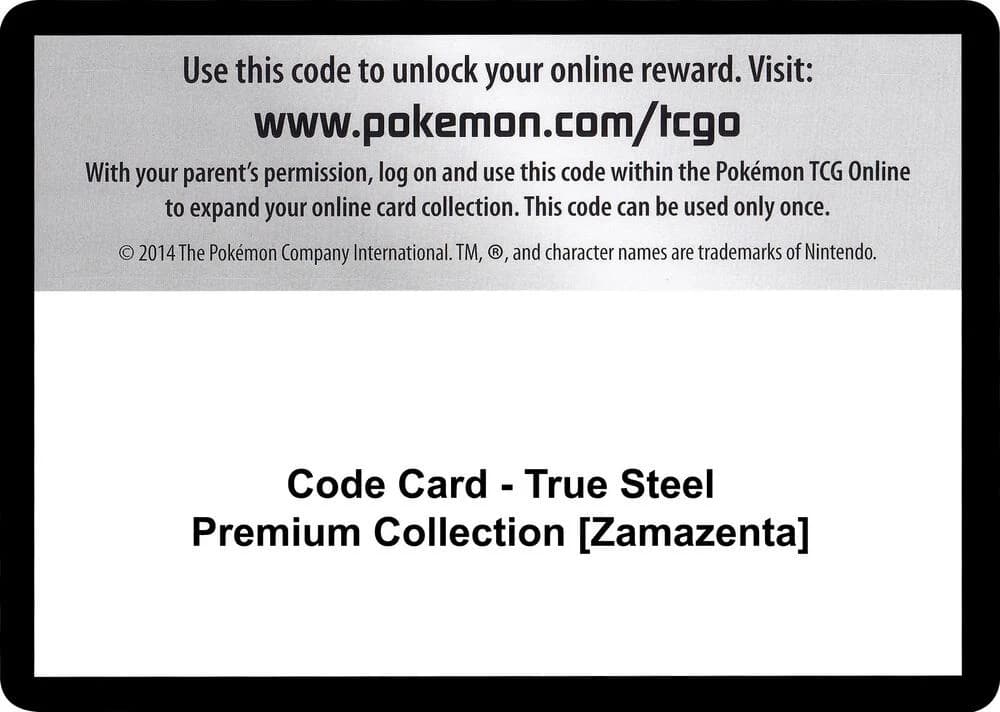 Code Card - True Steel Premium Collection [Zamazenta]