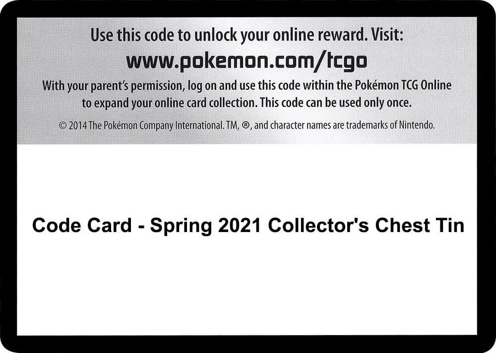 Code Card - Spring 2021 Collector's Chest Tin