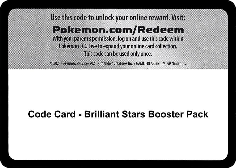 Code Card - Brilliant Stars Booster Pack