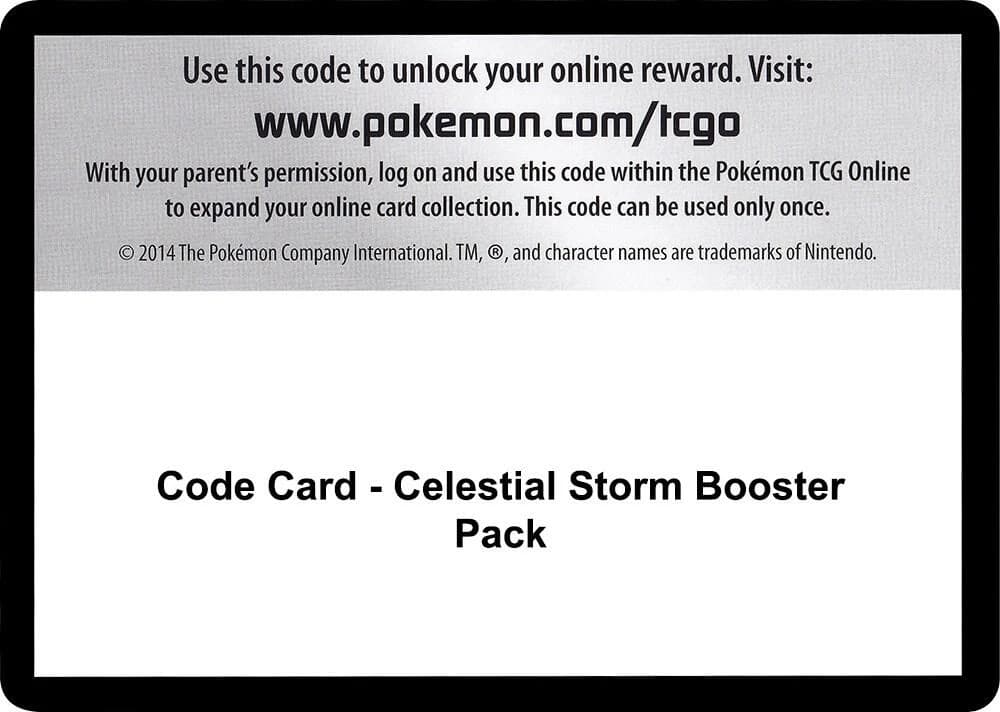 Code Card - Celestial Storm Booster Pack