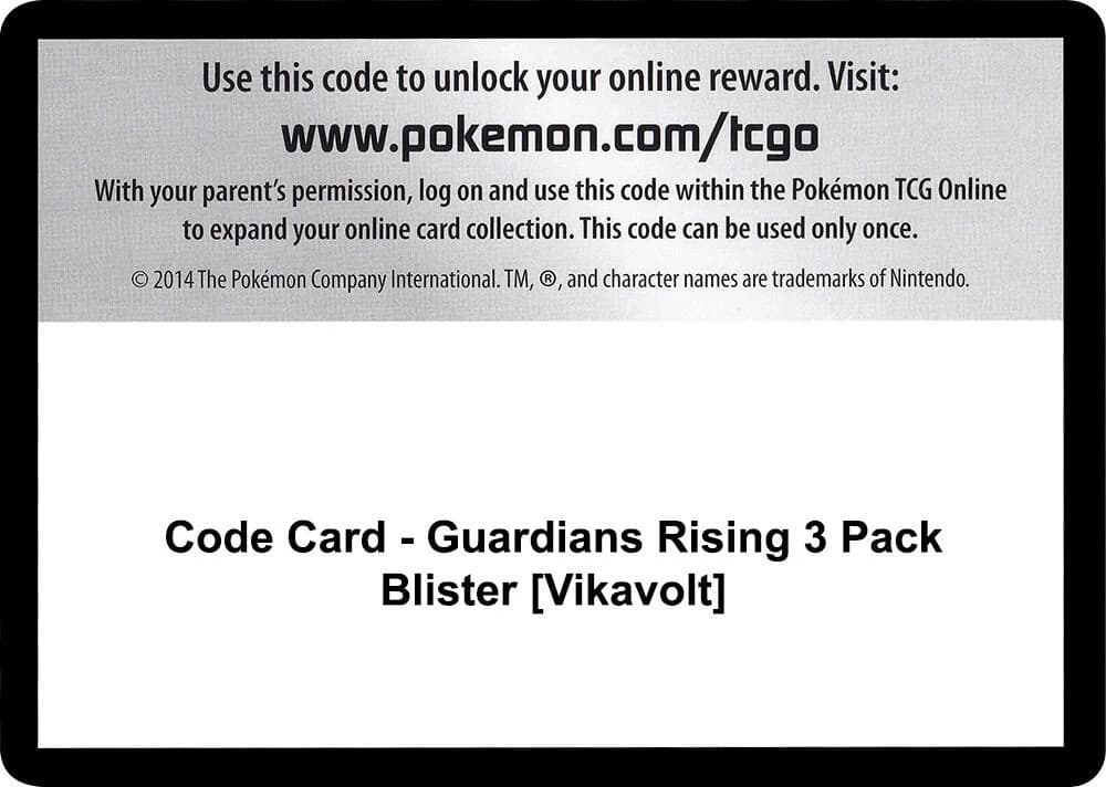 Code Card - Guardians Rising 3 Pack Blister [Vikavolt]