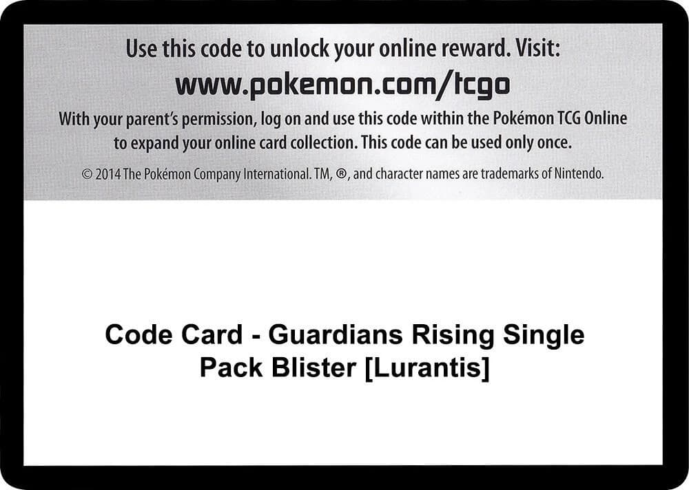 Code Card - Guardians Rising Single Pack Blister [Lurantis]