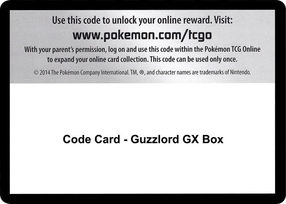 Code Card - Guzzlord GX Box