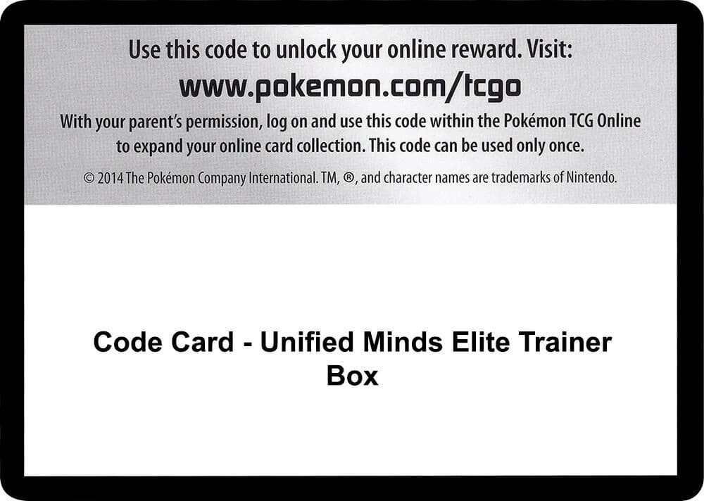 Code Card - Unified Minds Elite Trainer Box