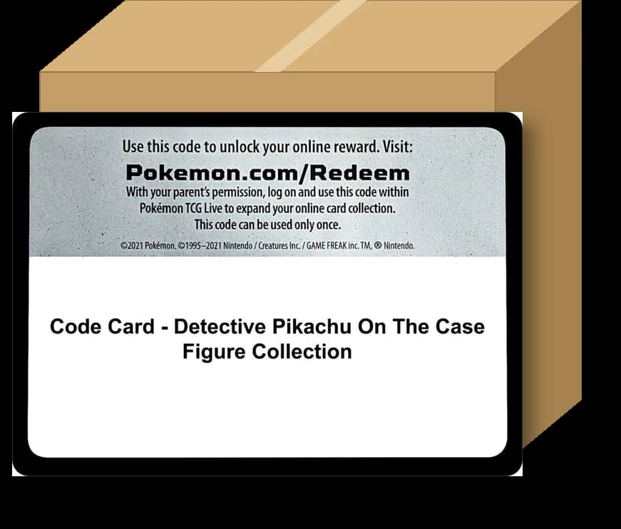 Code Card - Detective Pikachu On The Case Figure Collection