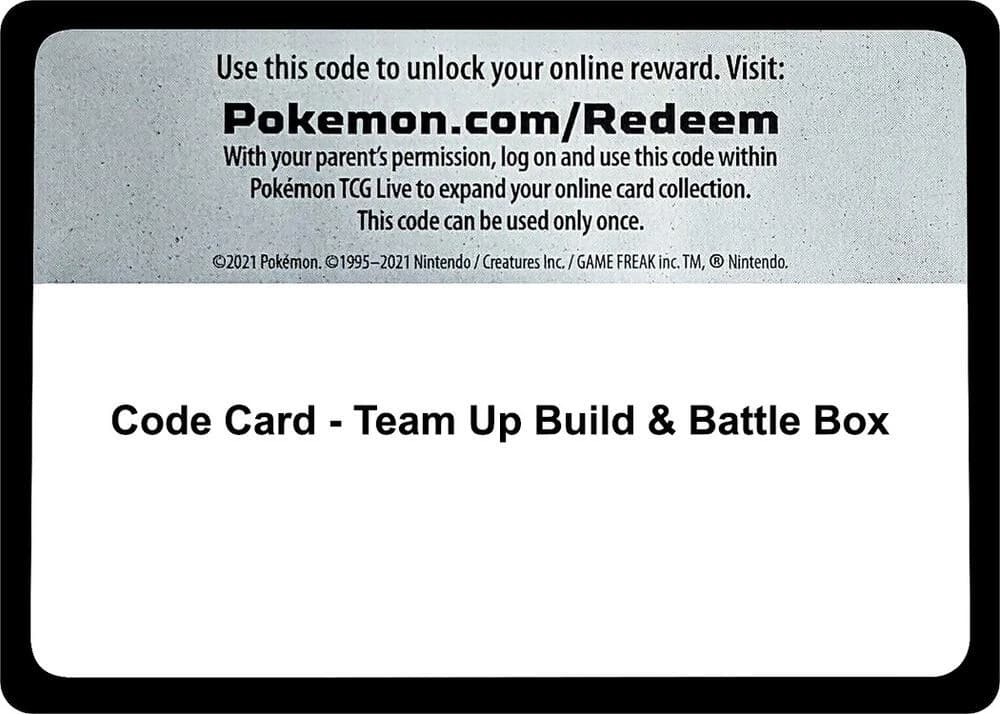 Code Card - Team Up Build & Battle Box