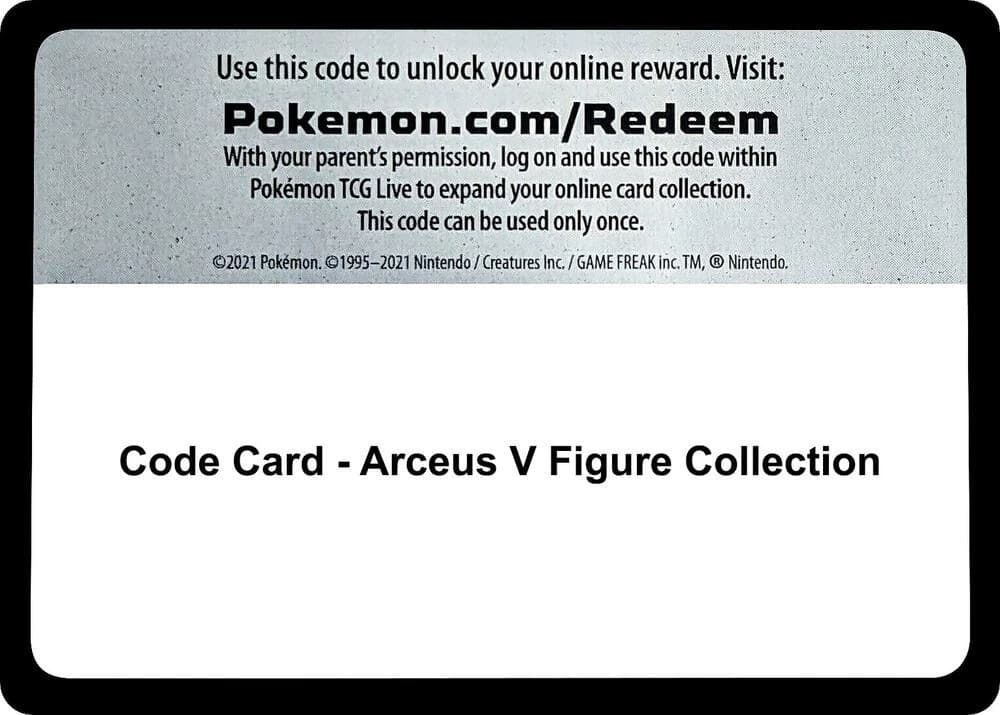 Code Card - Arceus V Figure Collection