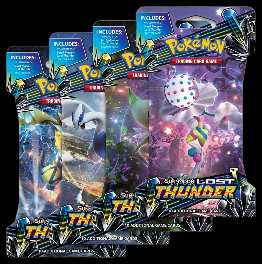 Lost Thunder Sleeved Booster Pack Art Bundle [Set of 4]