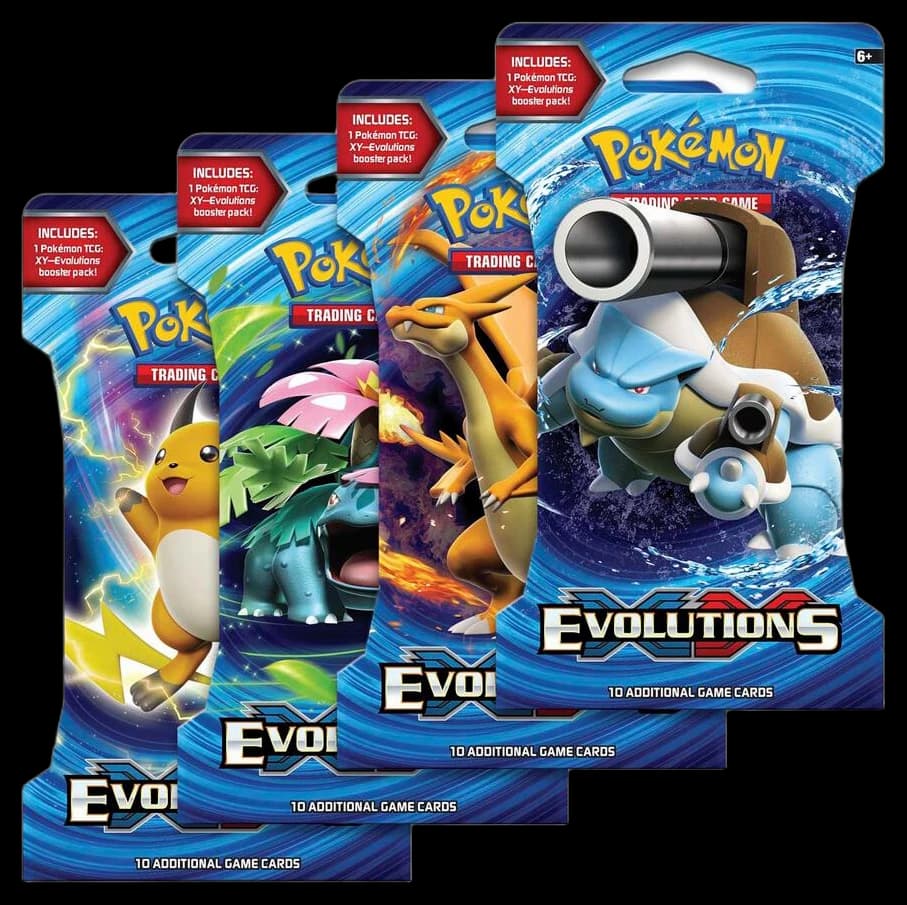 Evolutions Sleeved Booster Pack Art Bundle [Set of 4]