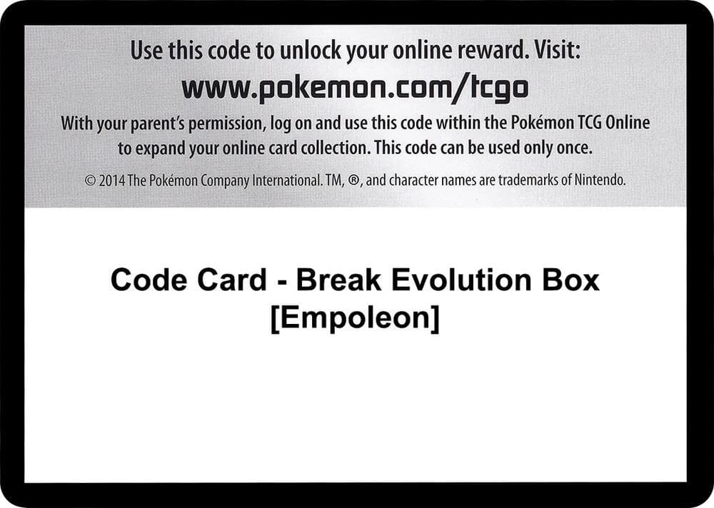 Code Card - Break Evolution Box [Empoleon]