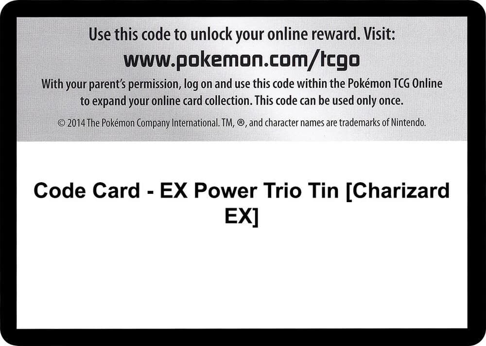 Code Card - EX Power Trio Tin [Charizard EX]
