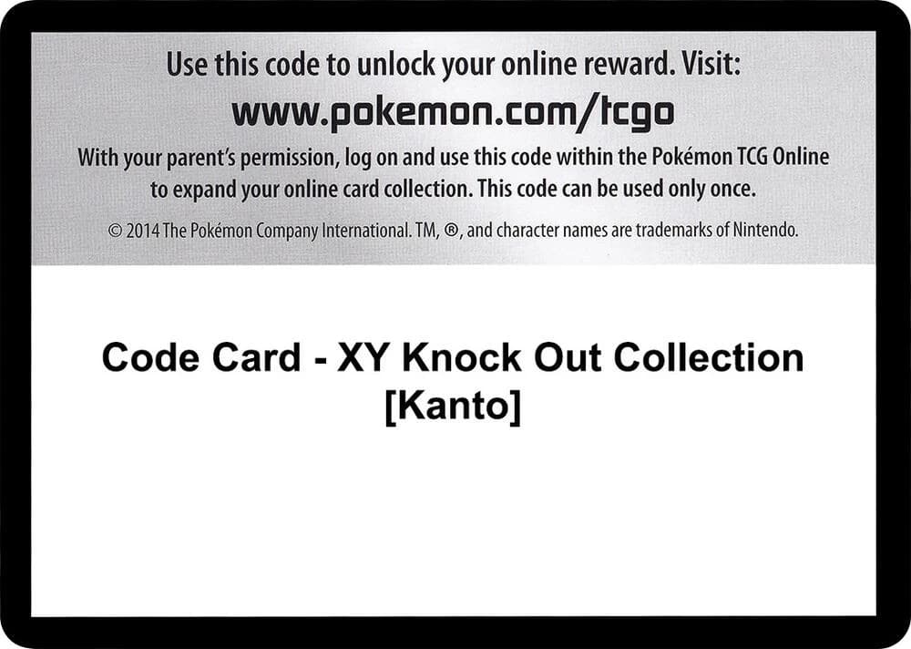 Code Card - XY Knock Out Collection [Kanto]