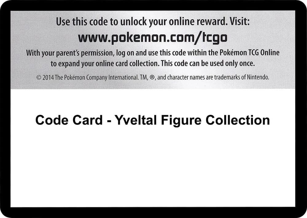 Code Card - Yveltal Figure Collection