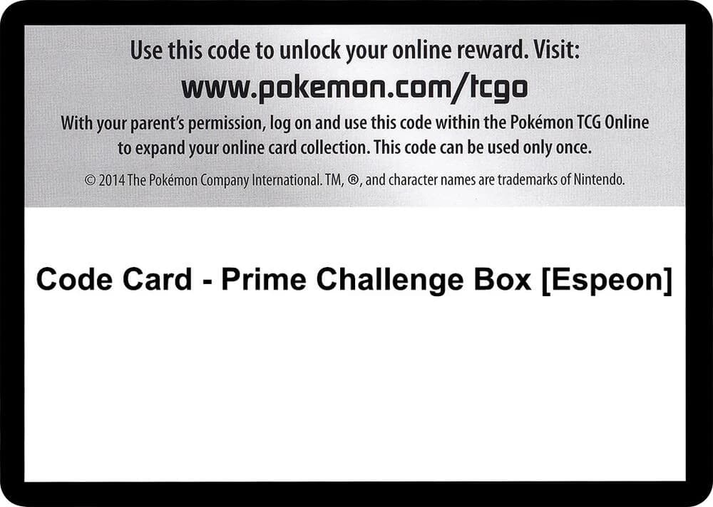 Code Card - Prime Challenge Box [Espeon]