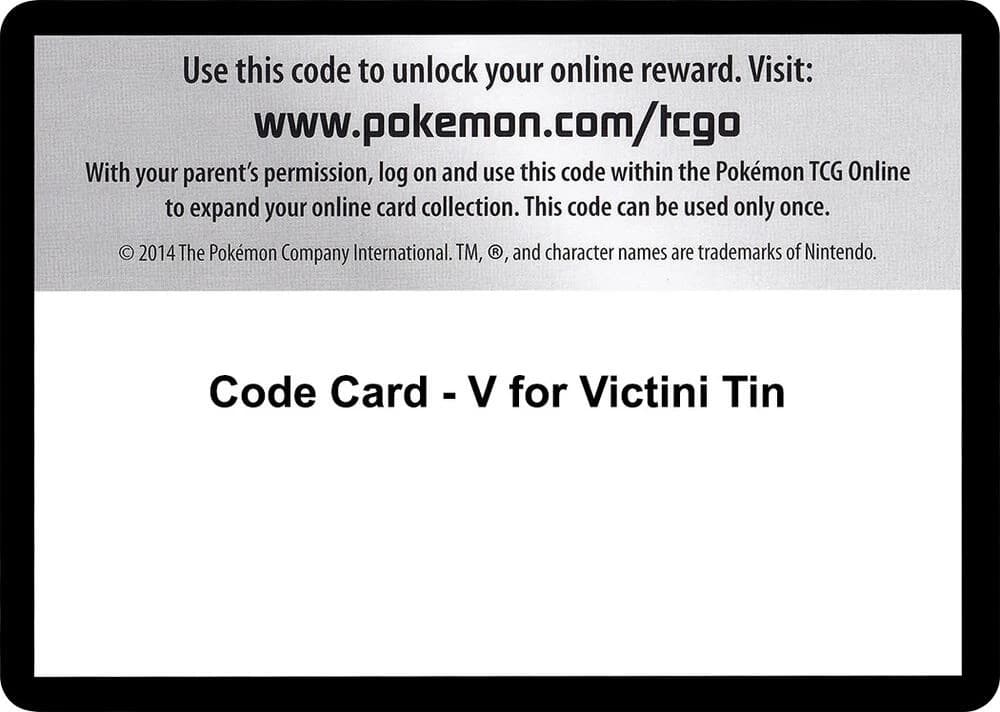 Code Card - V for Victini Tin