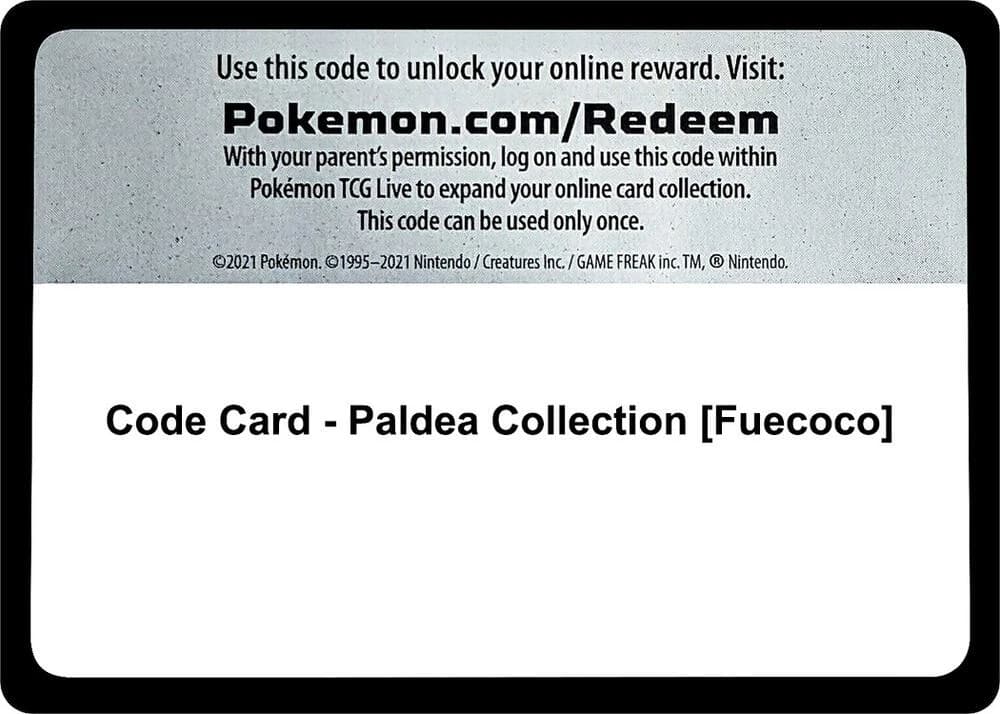 Code Card - Paldea Collection [Fuecoco]
