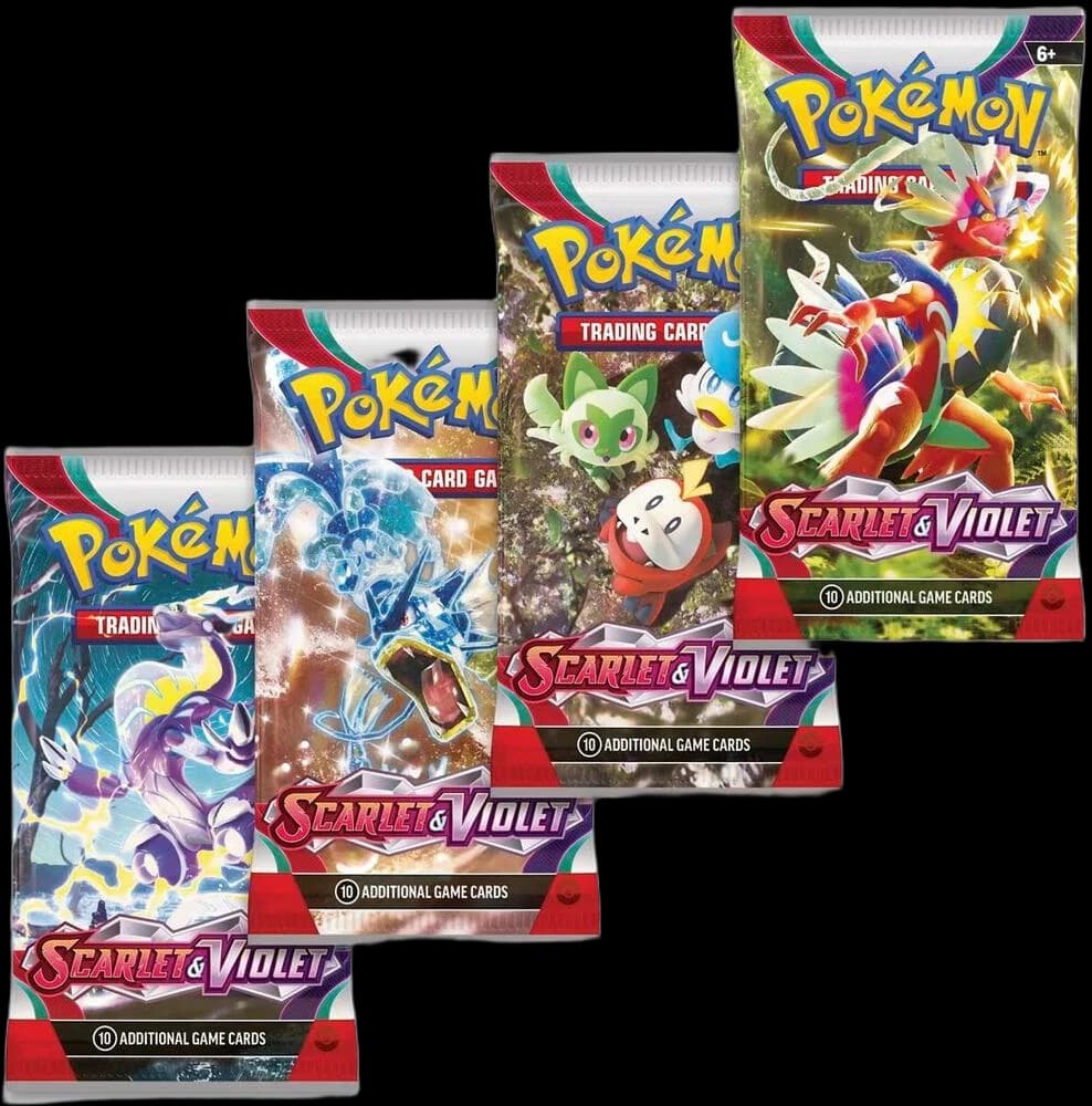 Scarlet & Violet Booster Pack Art Bundle [Set of 4]