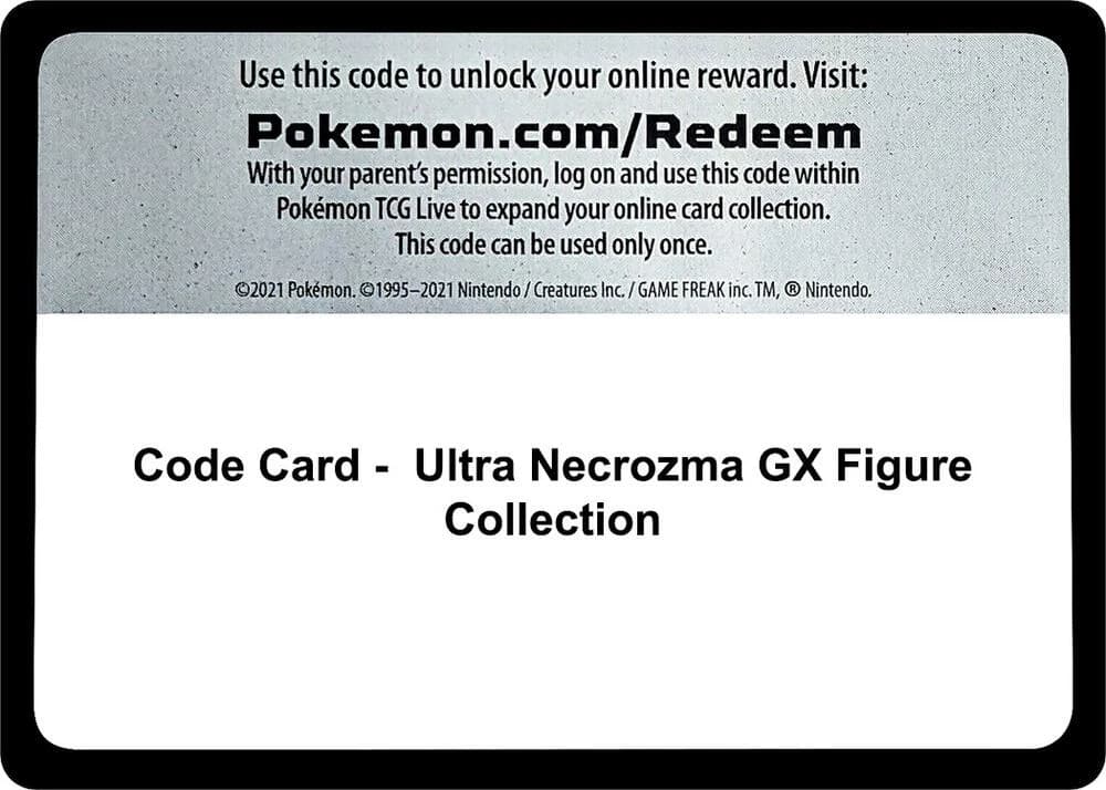 Code Card - Ultra Necrozma GX Figure Collection
