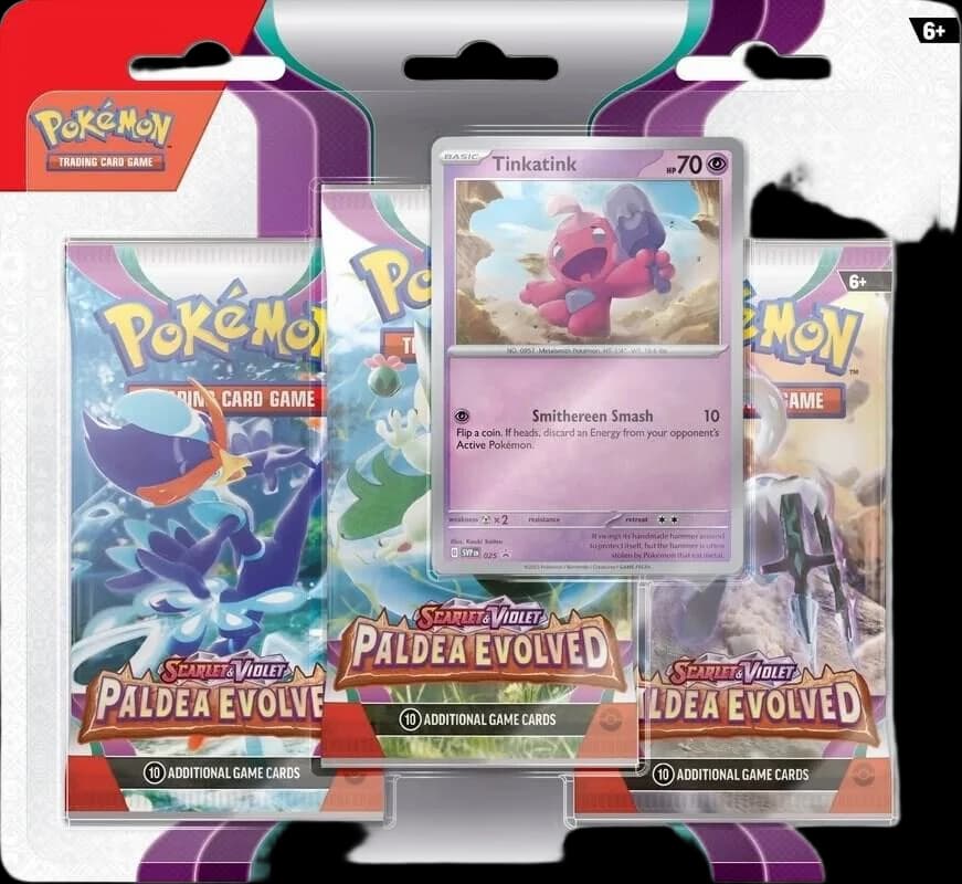 Paldea Evolved 3 Pack Blister [Tinkatink]