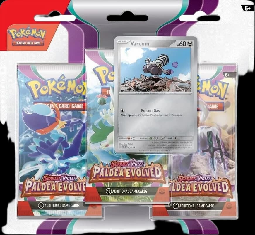 Paldea Evolved 3 Pack Blister [Varoom]