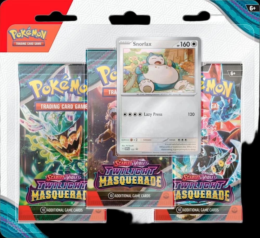 Twilight Masquerade 3 Pack Blister [Snorlax]