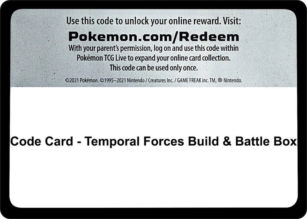 Code Card - Temporal Forces Build & Battle Box