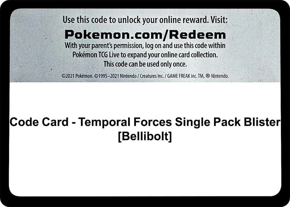Code Card - Temporal Forces Single Pack Blister [Bellibolt]