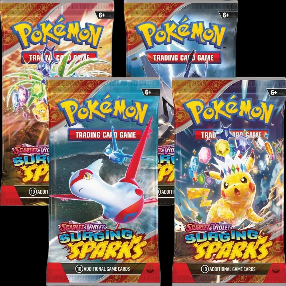 Surging Sparks Booster Pack Art Bundle [Set of 4]