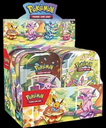 Prismatic Evolutions Mini Tin Display