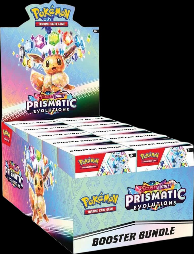 Prismatic Evolutions Booster Bundle Display