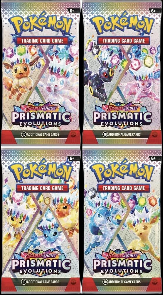 Prismatic Evolutions Booster Pack Art Bundle [Set of 4]