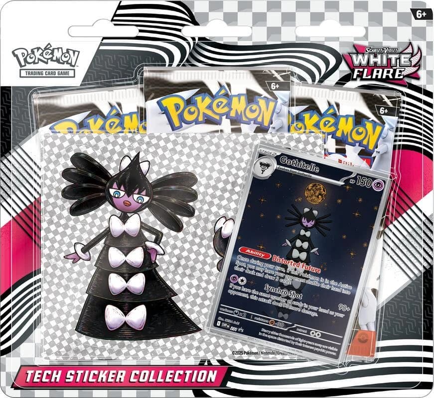 White Flare Tech Sticker Collection