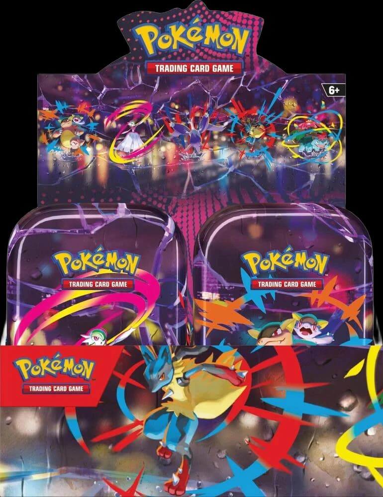 Mega Heroes Mini Tin Display
