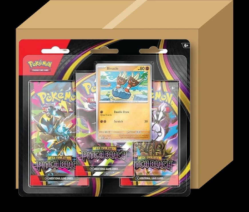 Pitch Black 3-Pack Blister Case