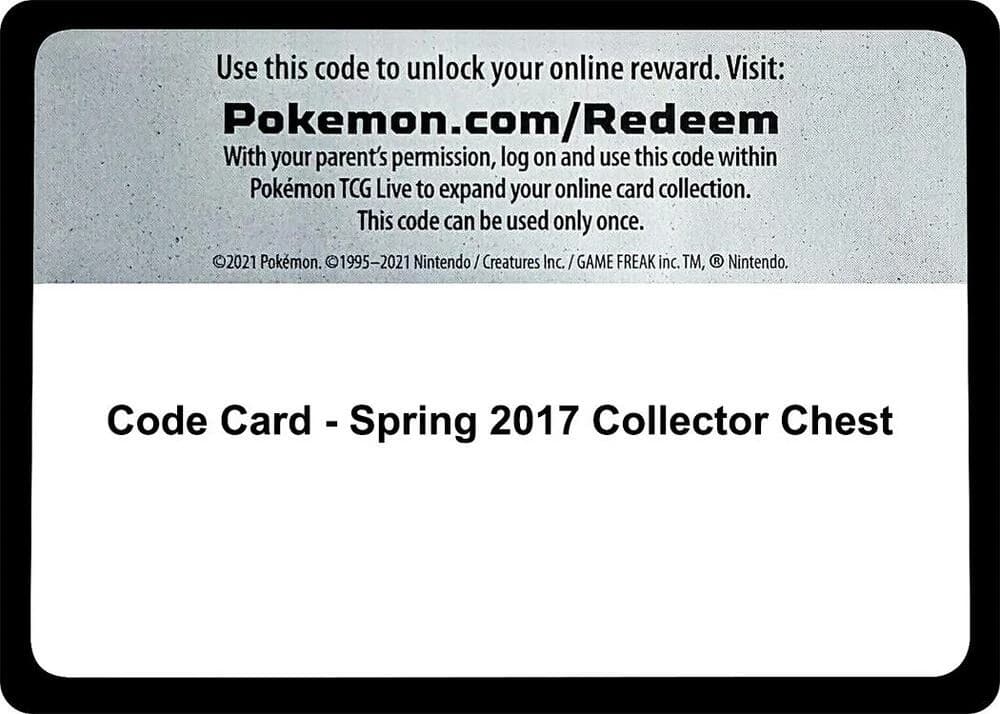Code Card - Spring 2017 Collector Chest