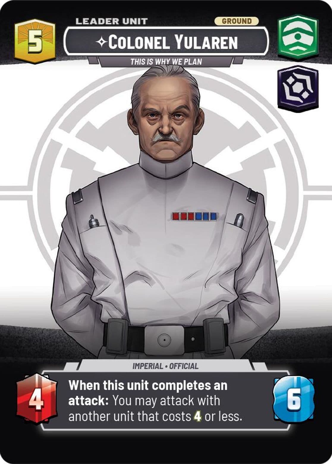 Colonel Yularen · Secrets of Power · #1026
